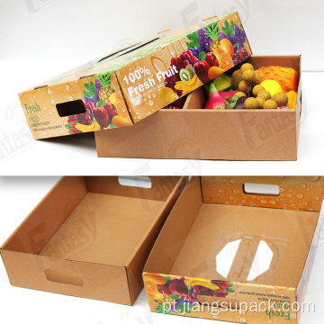 Caixa de embalagem de frutas vegetais personalizadas